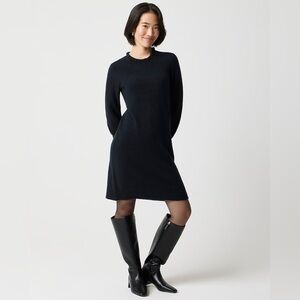 J.Crew Factory Ruffleneck Sweater-Dress in Extra-Soft Yarn Medium